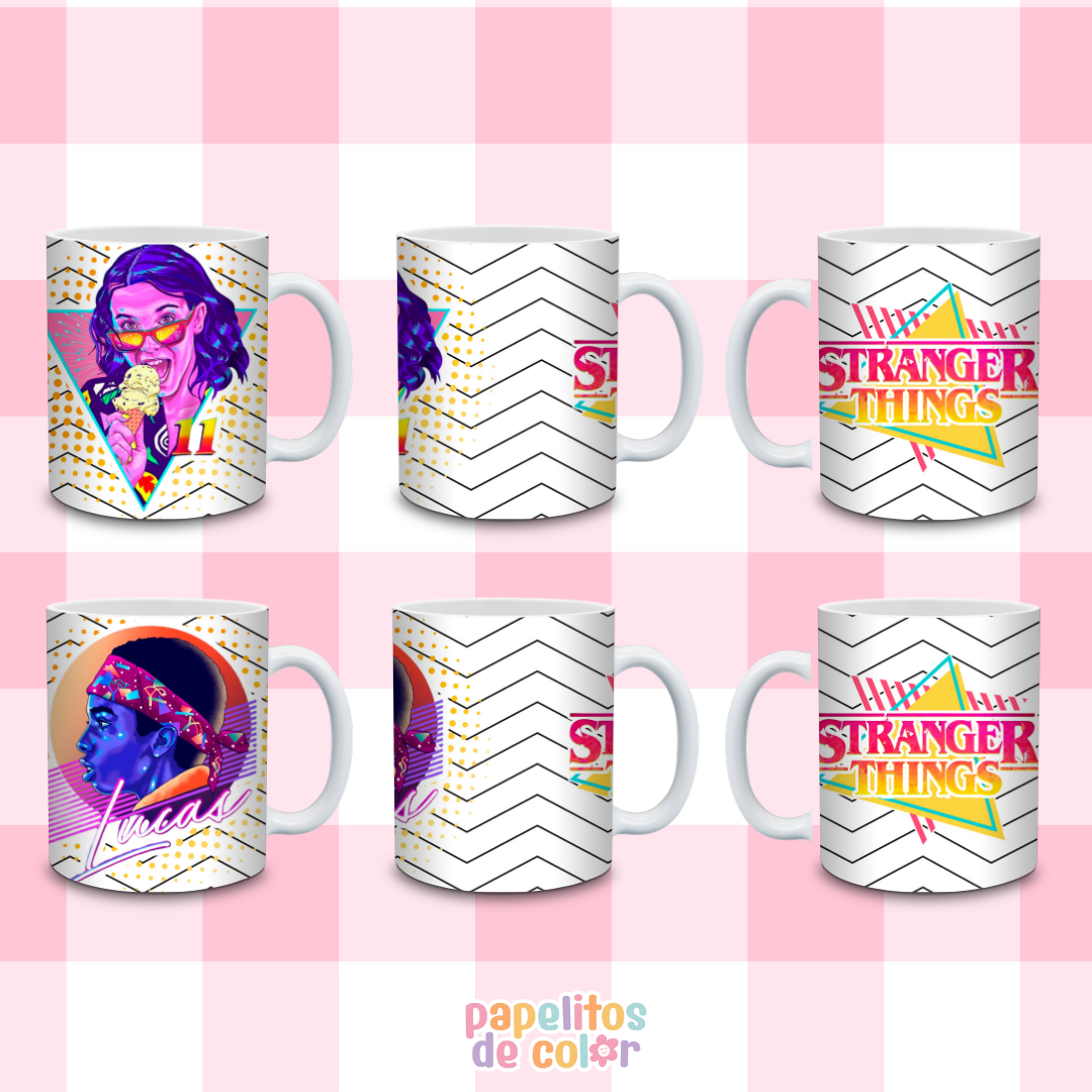 ☕🕯️ Diseños para Tazas Stranger Things ✨📺