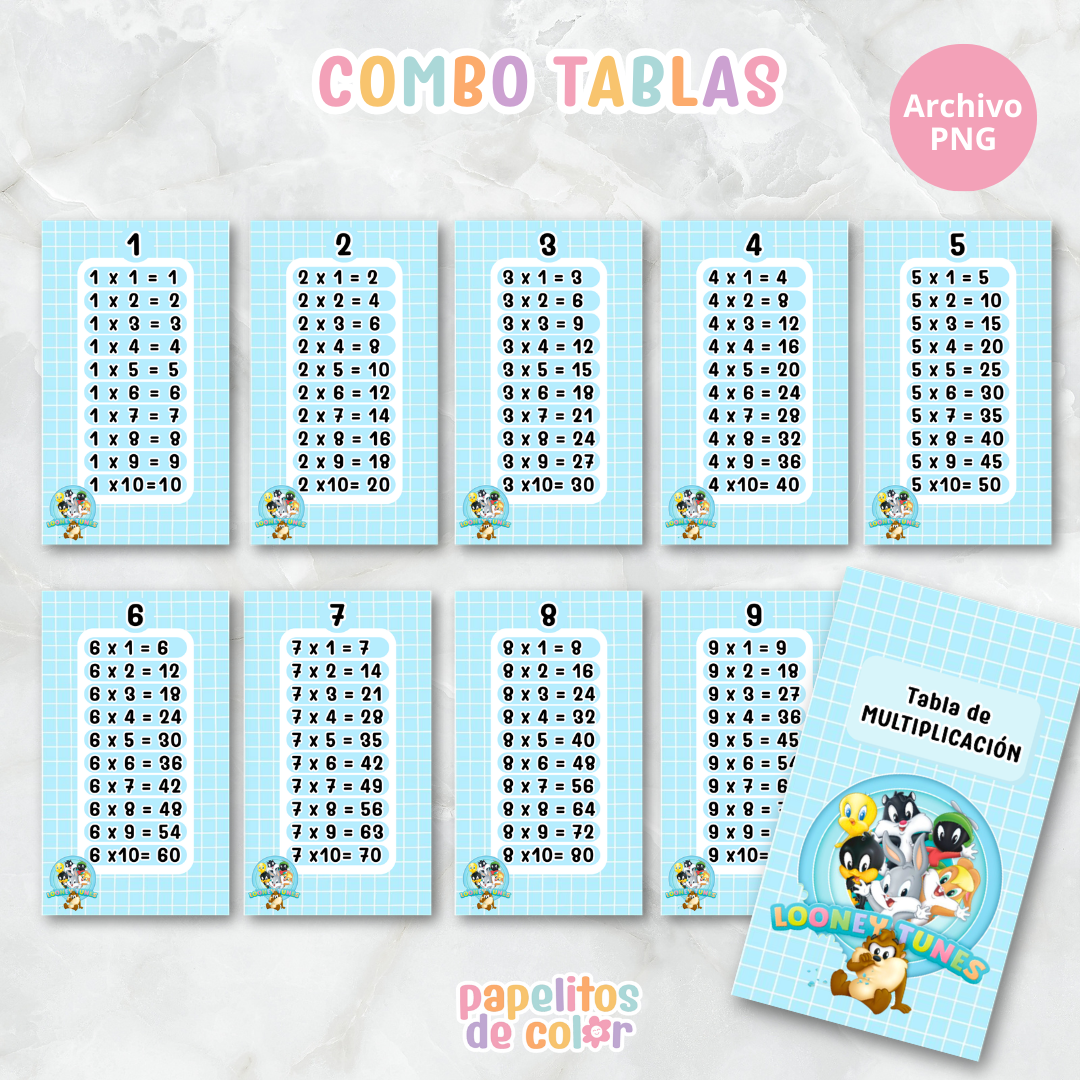 📚✨ Tablas para Multiplicar – Vol. 6 ✨📚