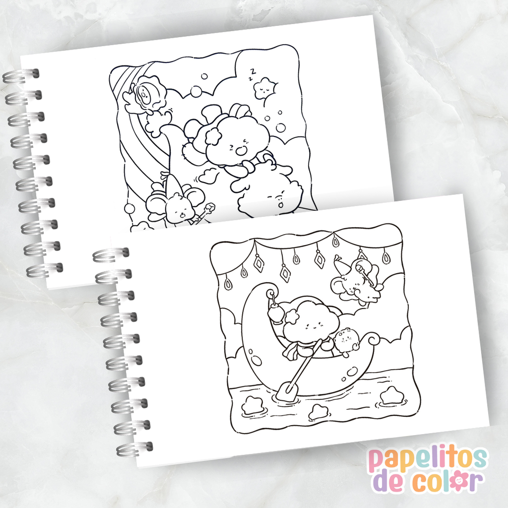 ☁️✨ Cuaderno para pintar Cloud Tales ✨🎨