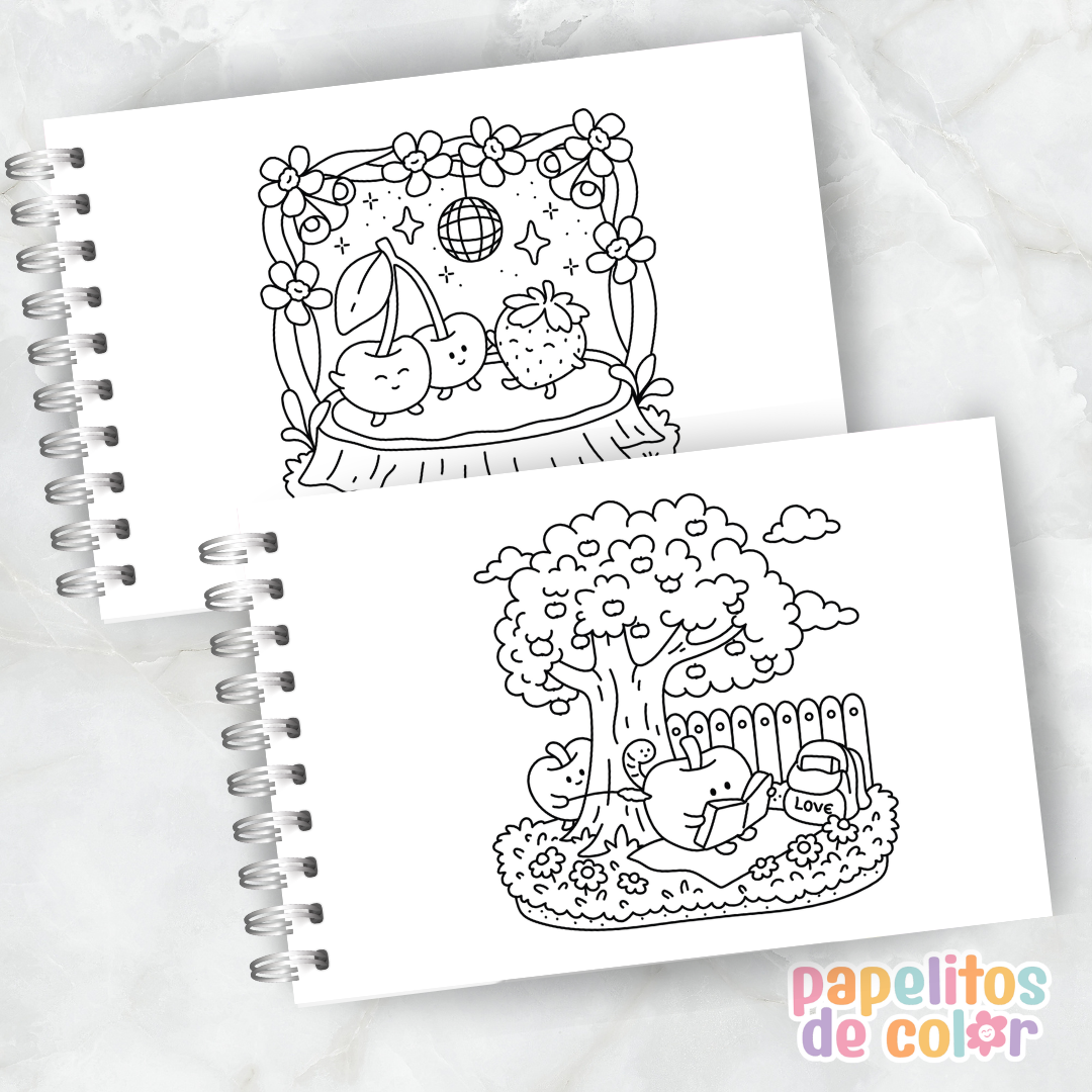 🍪✨ Cuaderno para pintar cozy foodie ✨🍩