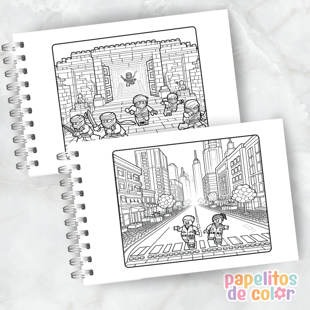 🧱✨ Cuaderno para pintar LEGO ✨🧱