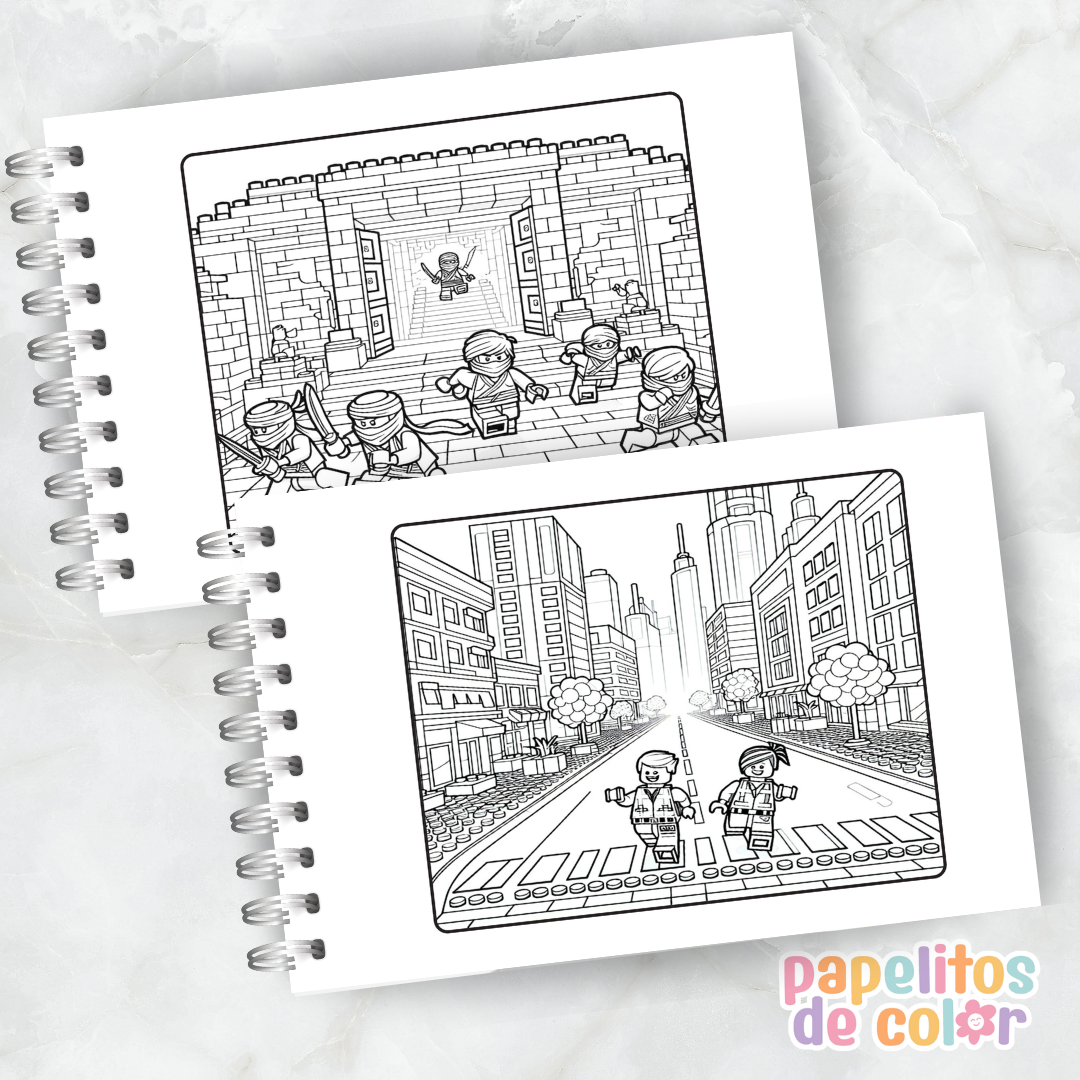 🧱✨ Cuaderno para pintar LEGO ✨🧱