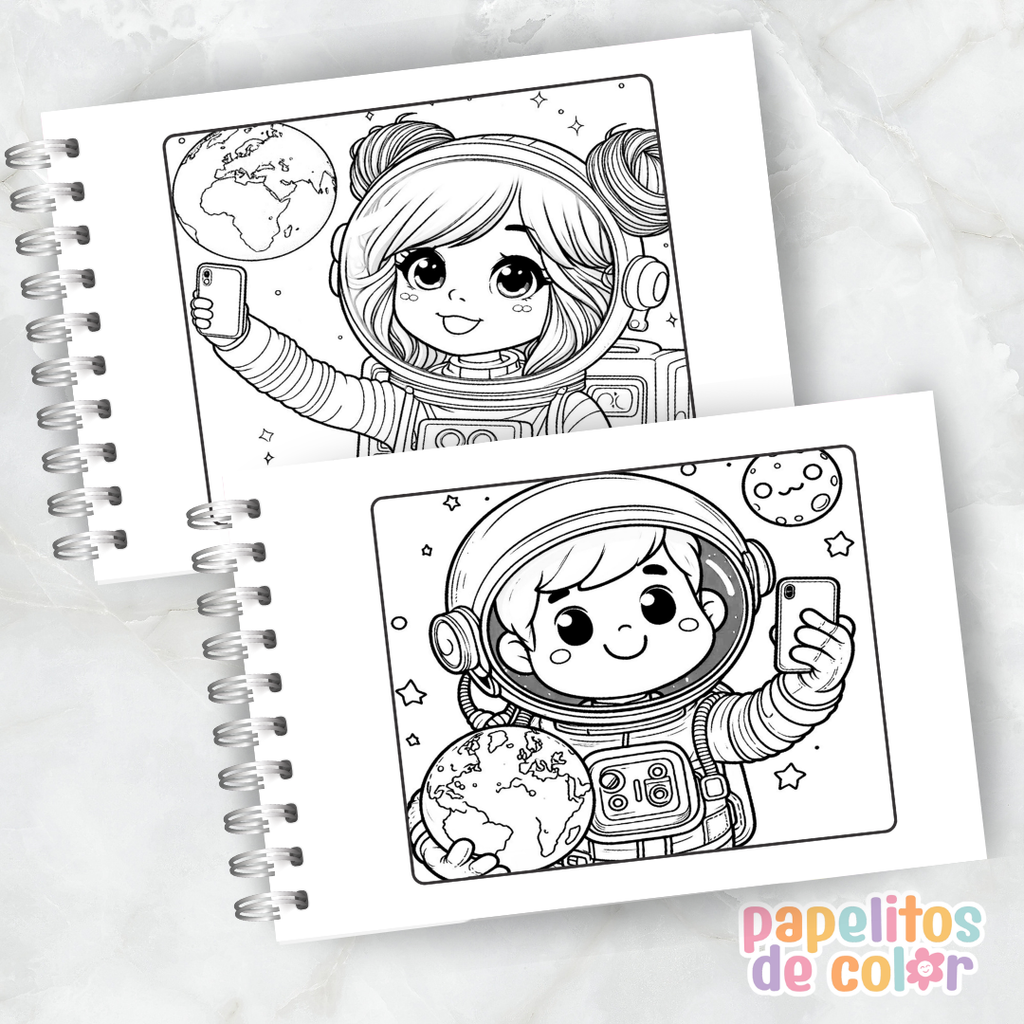 🎨 Libro para Pintar del Espacio 🚀🌎✨