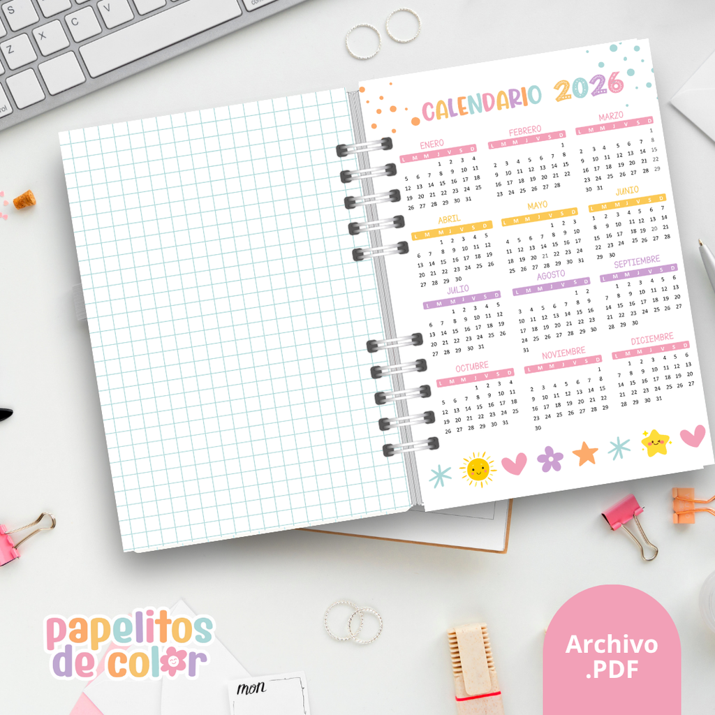 🩷Agenda Semanal - Papelitos⭐