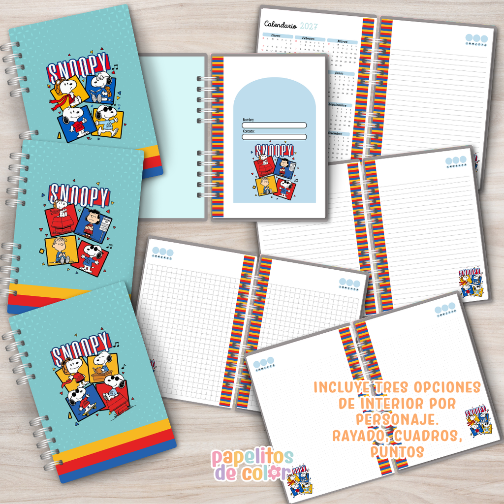 🐶 Cuadernos A4 Snoopy ✨