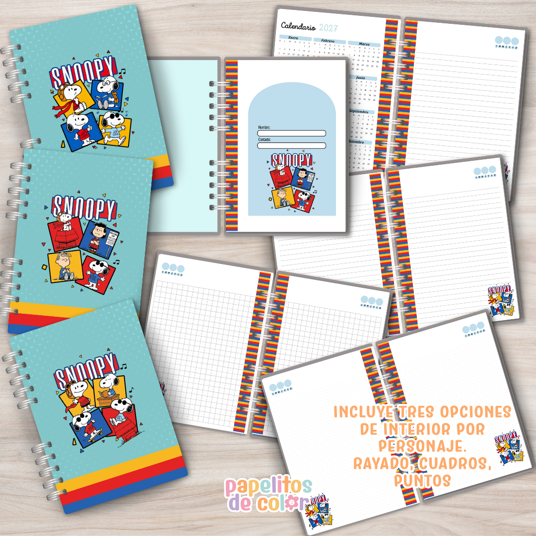 🐶 Cuadernos A4 Snoopy ✨