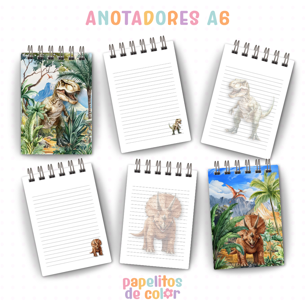 🦖📓 Cuadernos y Anotadores Dinos 📓🦖