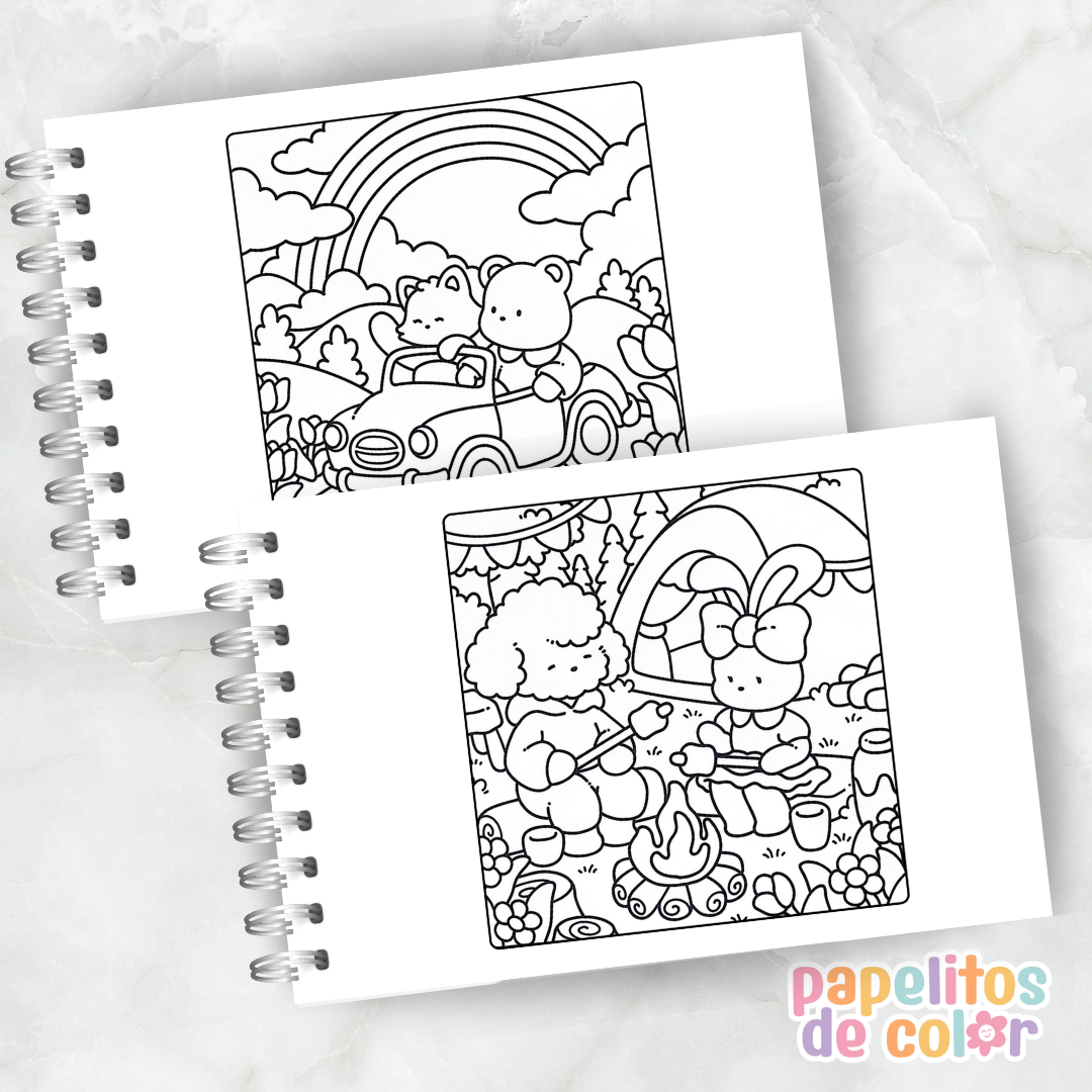 🎨Libro para pintar Cozy Date Vol. 2 💕🕯️✨