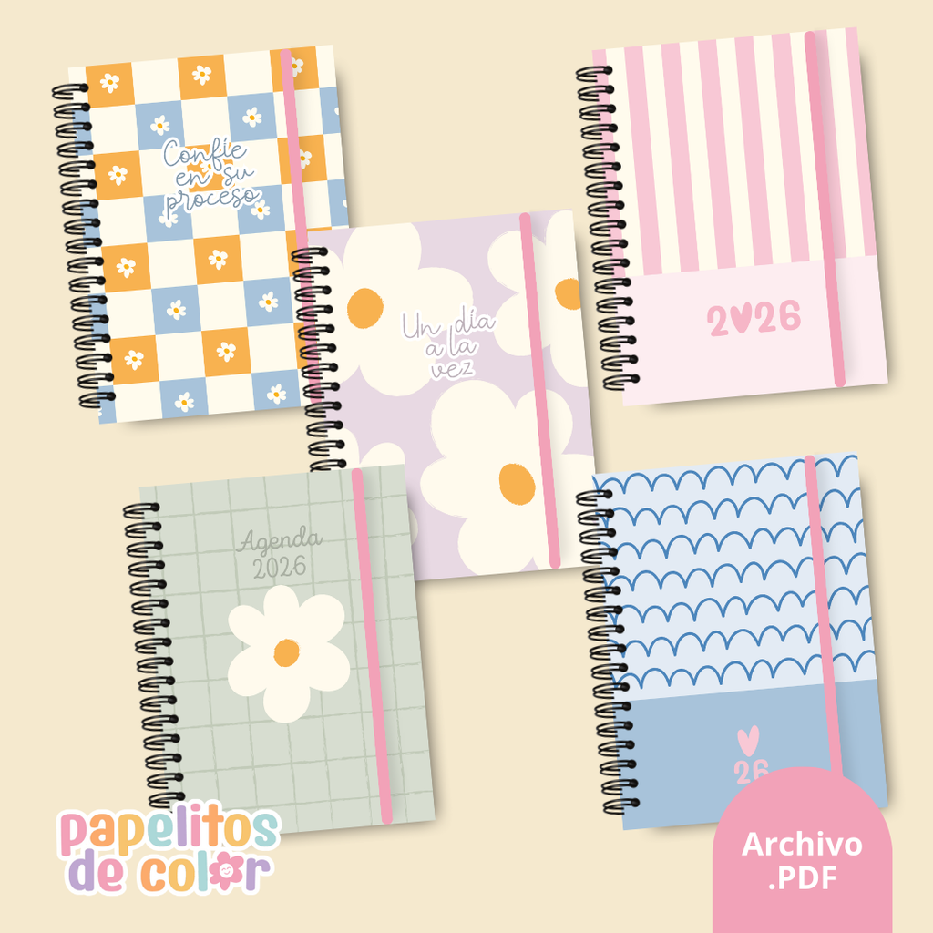 Pack 25 Portadas Agendas – Kit 7