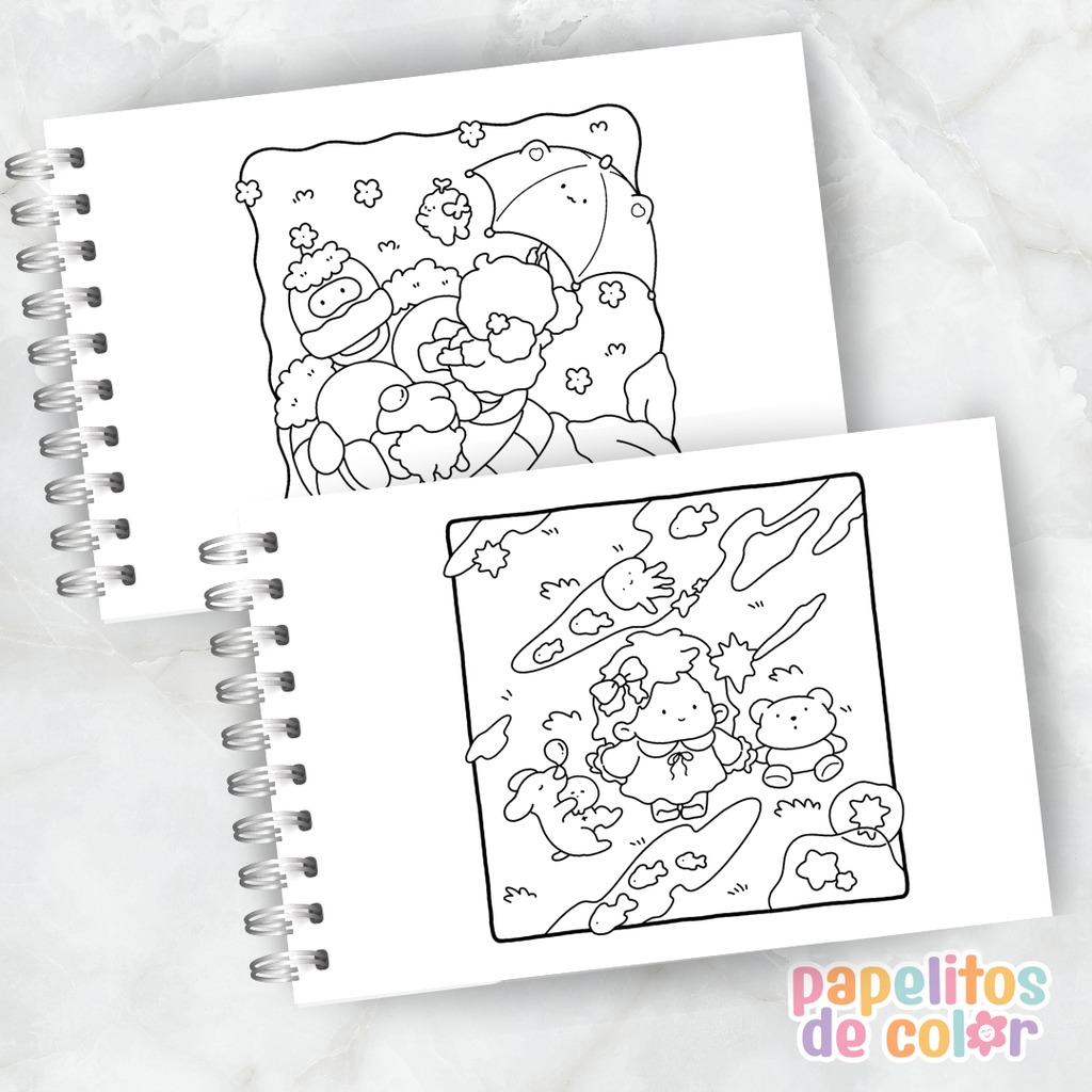 ☁️✨ Cuaderno para pintar Dreamy Land ✨🎨