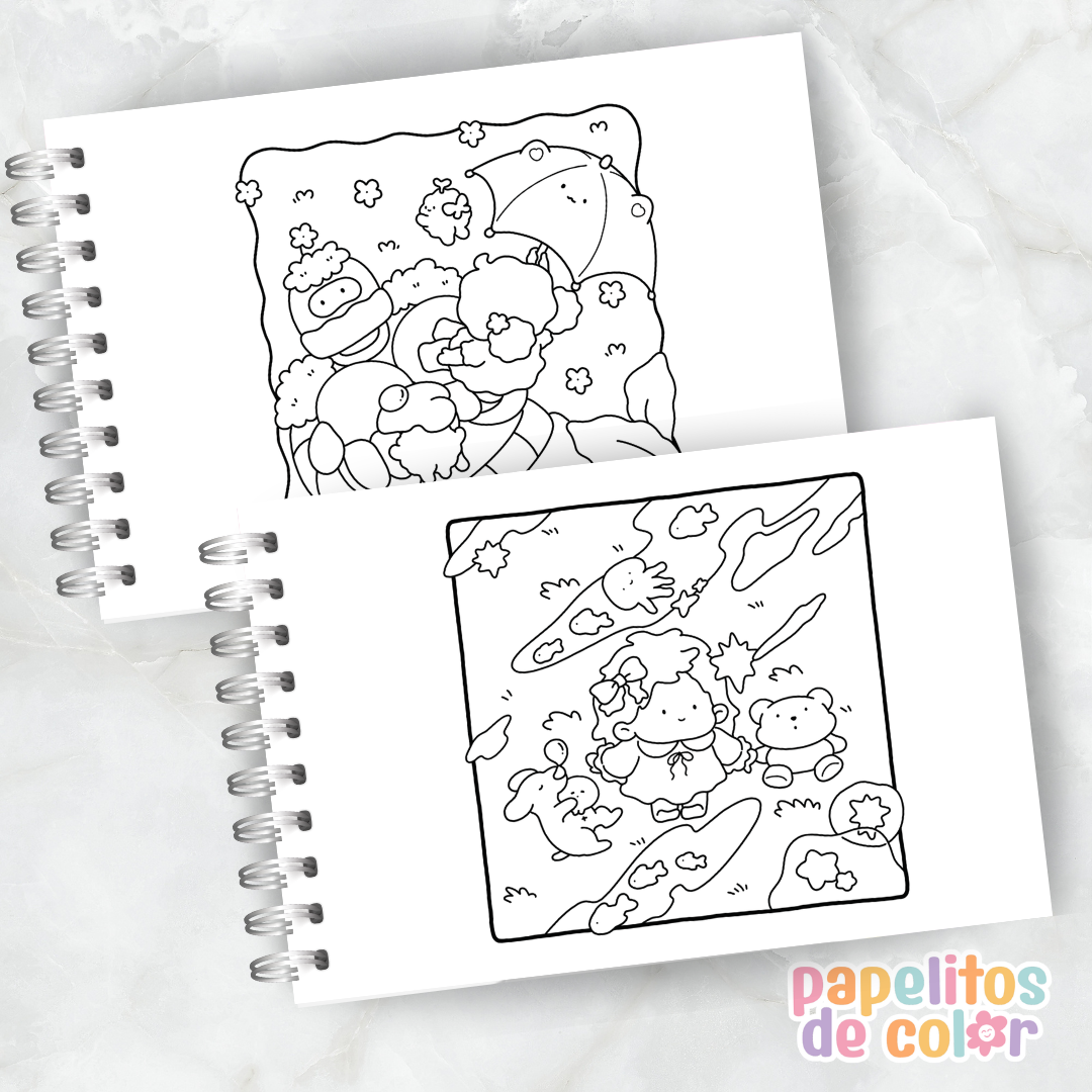 ☁️✨ Cuaderno para pintar Dreamy Land ✨🎨