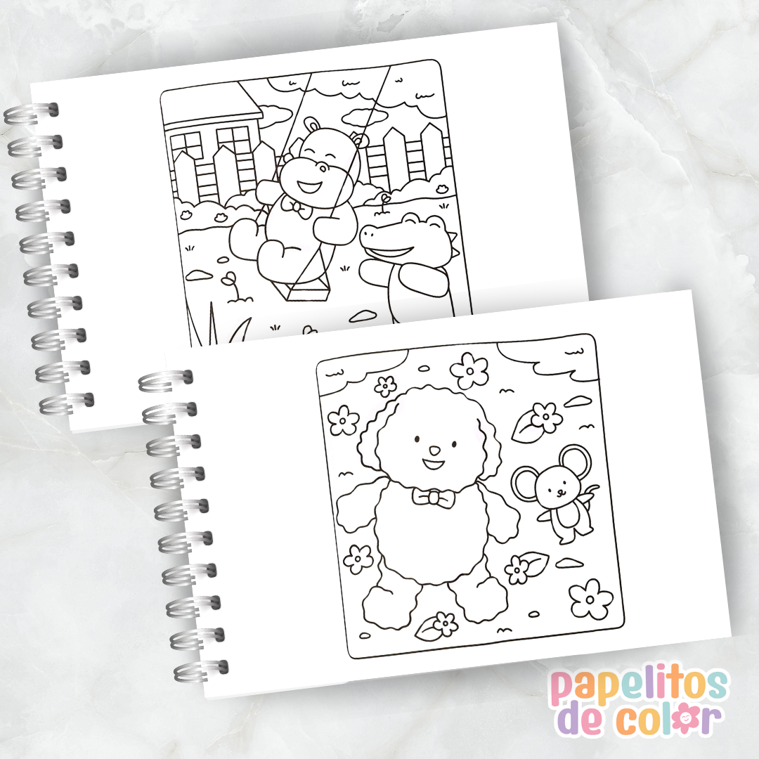 🤎🎨Libro para pintar Comfy Moments ☕🛋️✨