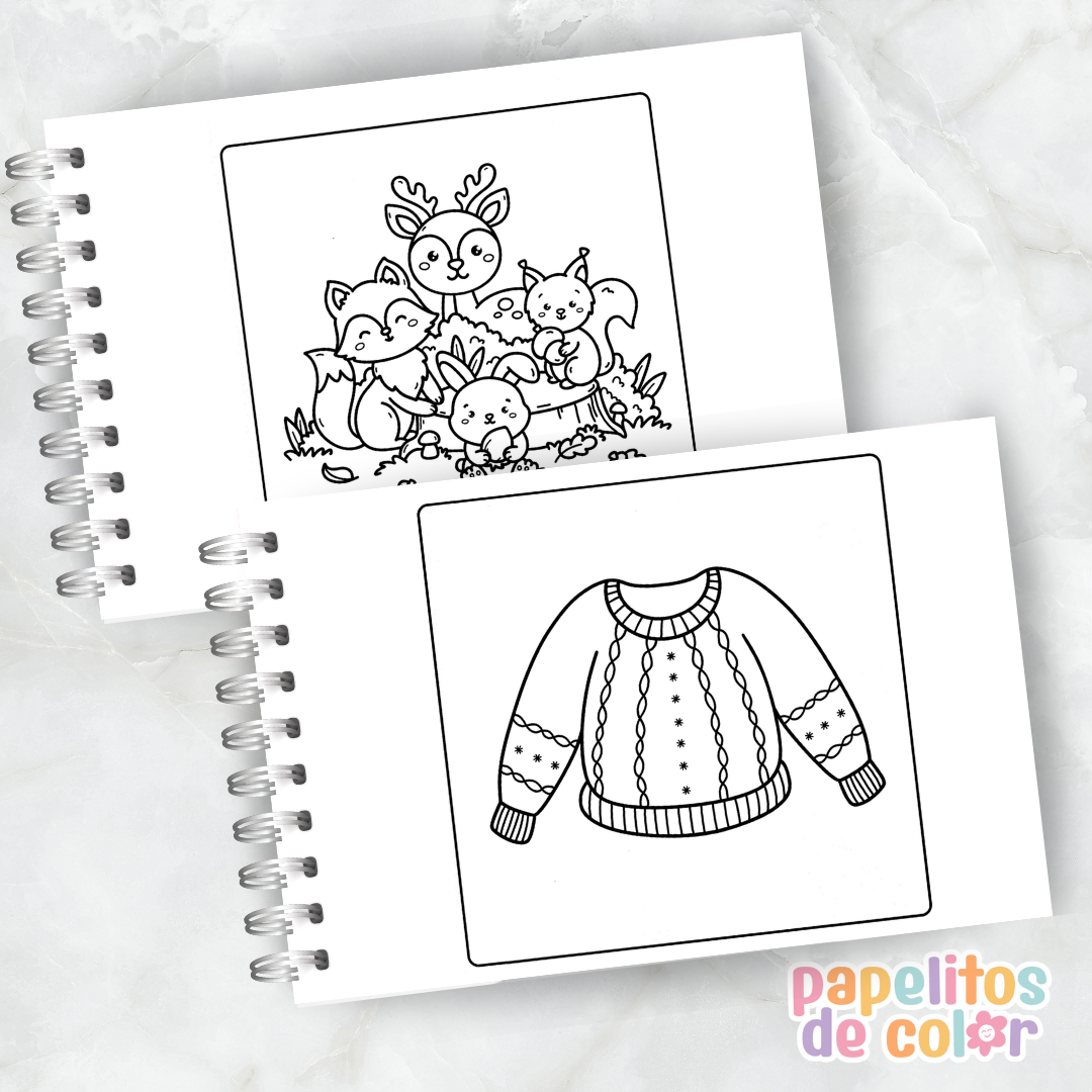 🤎🎨Libro para pintar Cozy Hygge 🕯️🍂✨