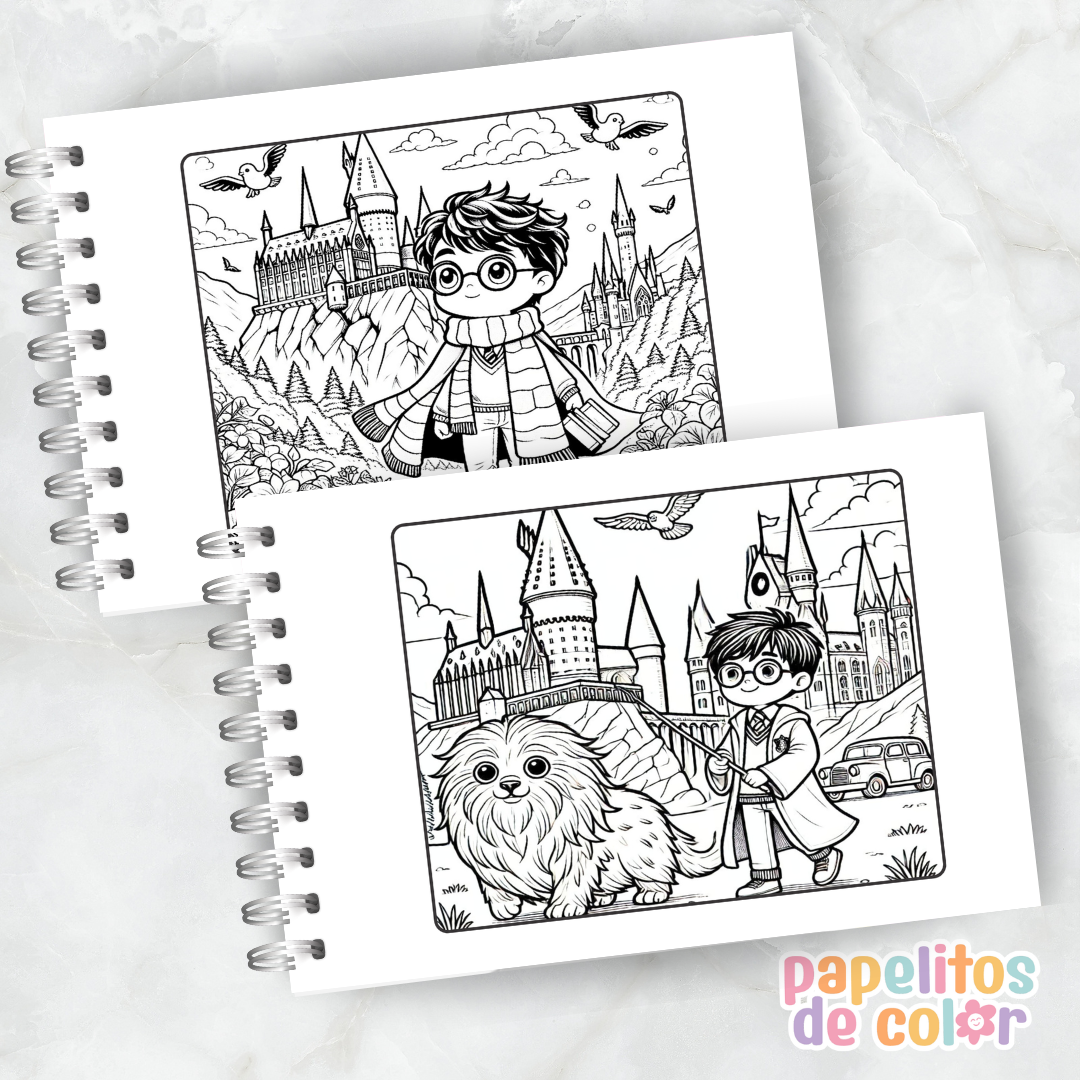 🪄✨ Cuaderno para pintar Harry Potter ✨📖