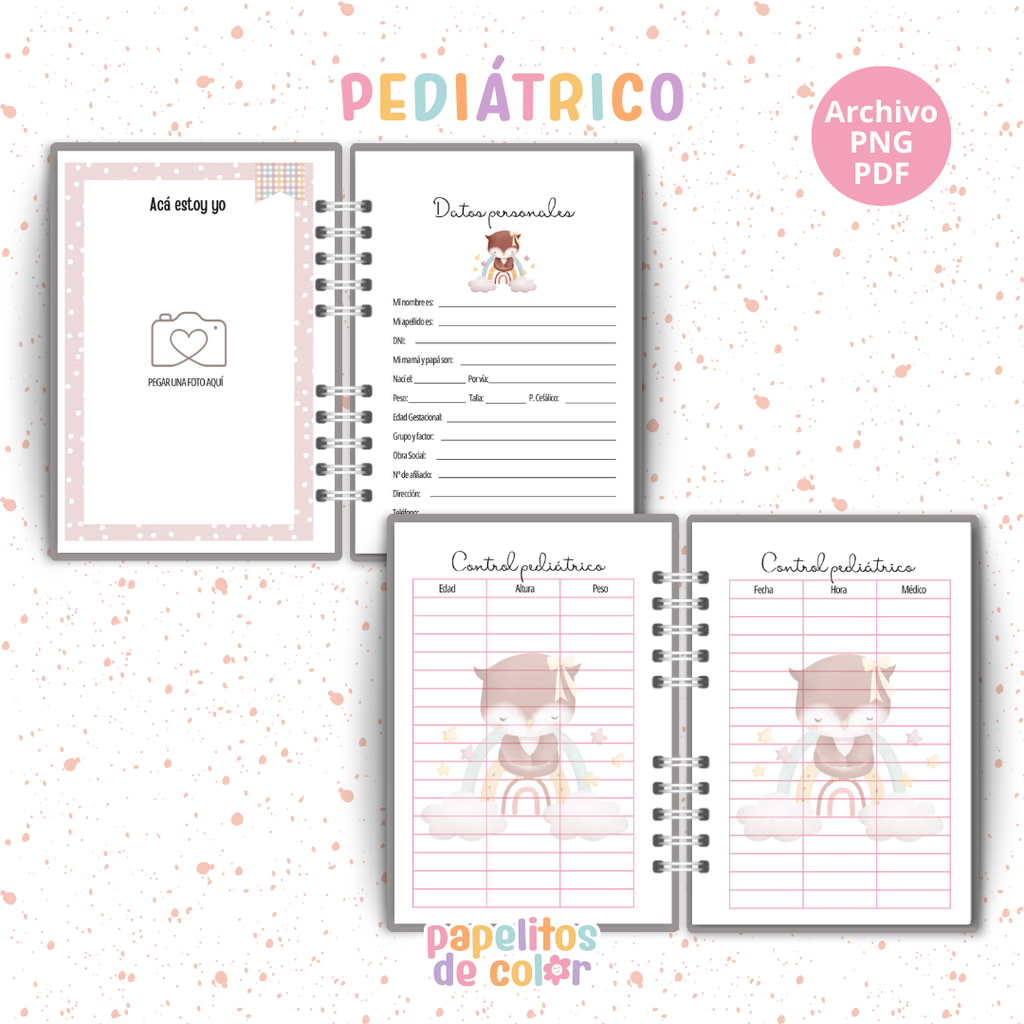 🦉 Cuaderno Pediátrico - Buhita 💕