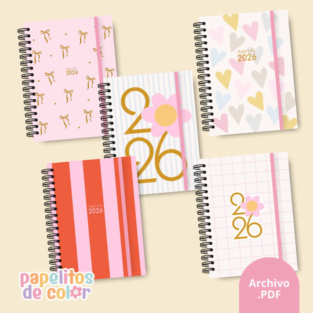 Pack 25 Portadas Agendas - Kit 3