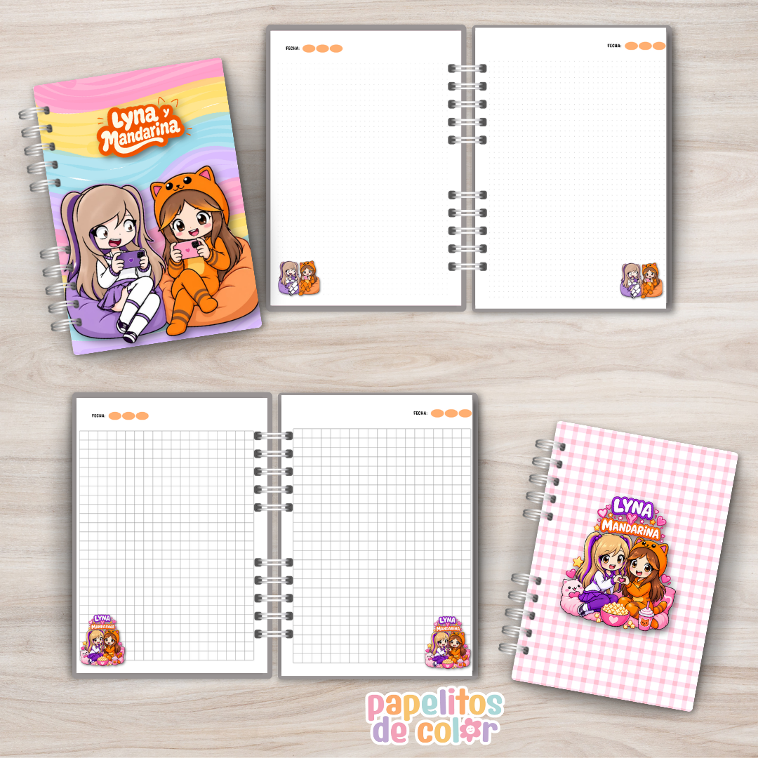 ✨Cuadernos Lyna y Mandarina 💕📚