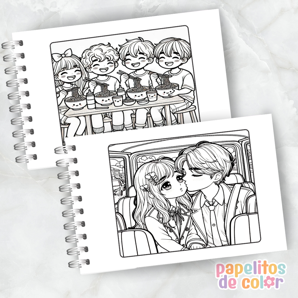 🎶📺 Libro para pintar Doramas 💖🎨