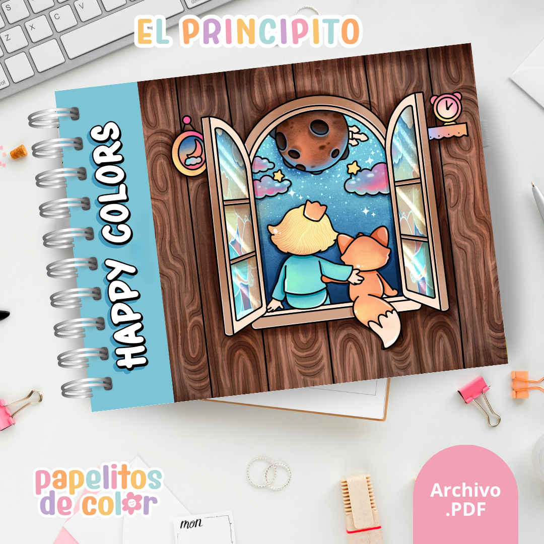📘 Libro para Pintar – El Principito🌙