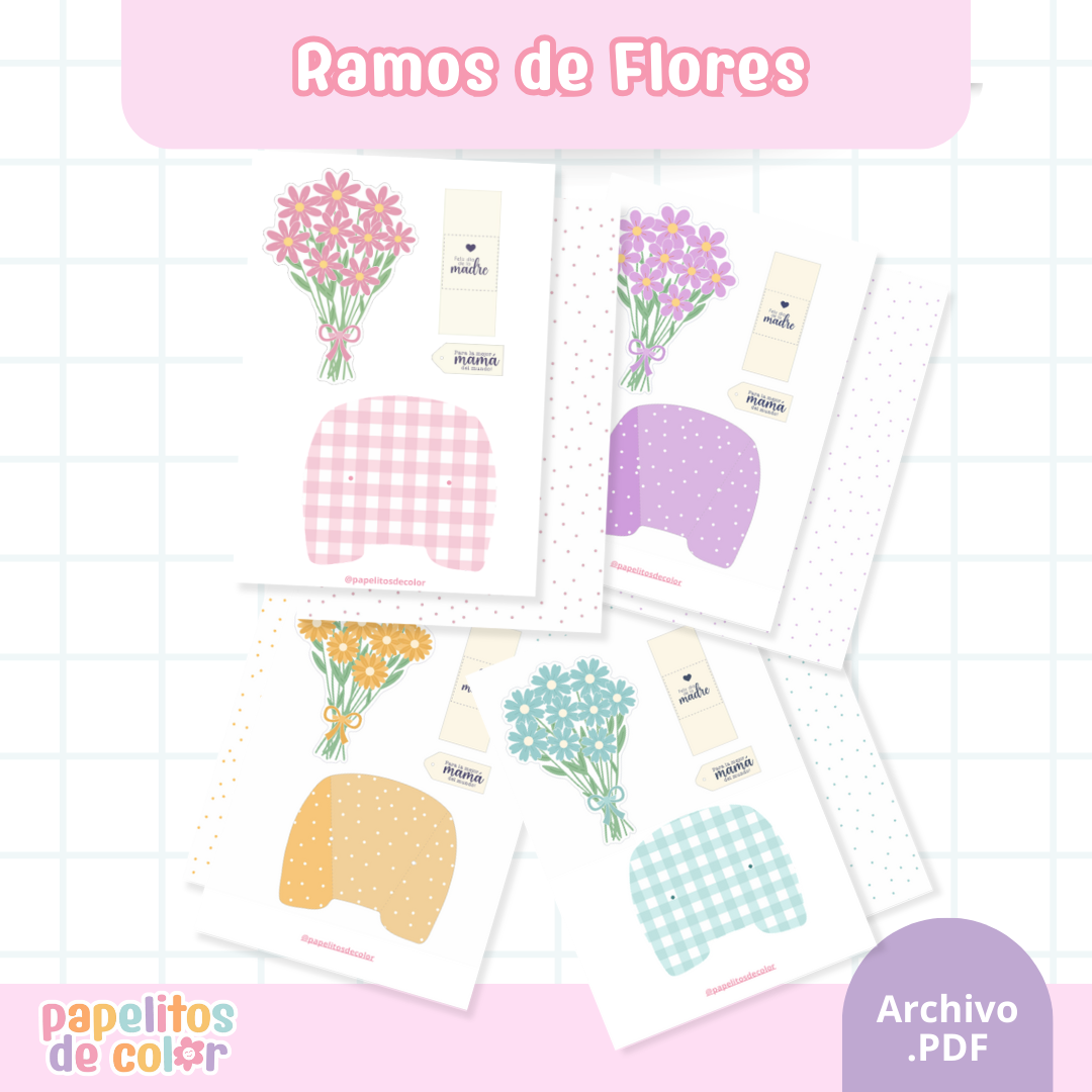 Ramo de Flores – Día de la Madre 🌷💗