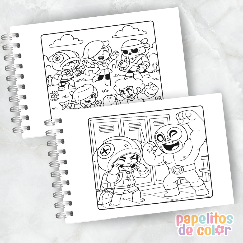 🎮✨ Libro para pintar Brawl Stars ✨🎮