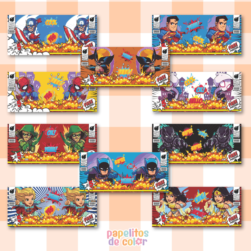 ☕🦸‍♂️ Diseños para Tazas – Super Héroes ⚡💥