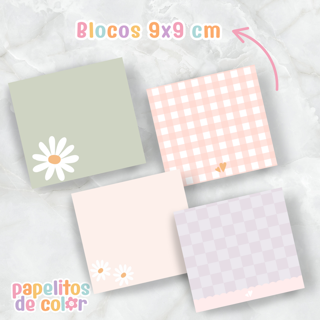 Combo Margaritas – Pack de papelería 🌼✨