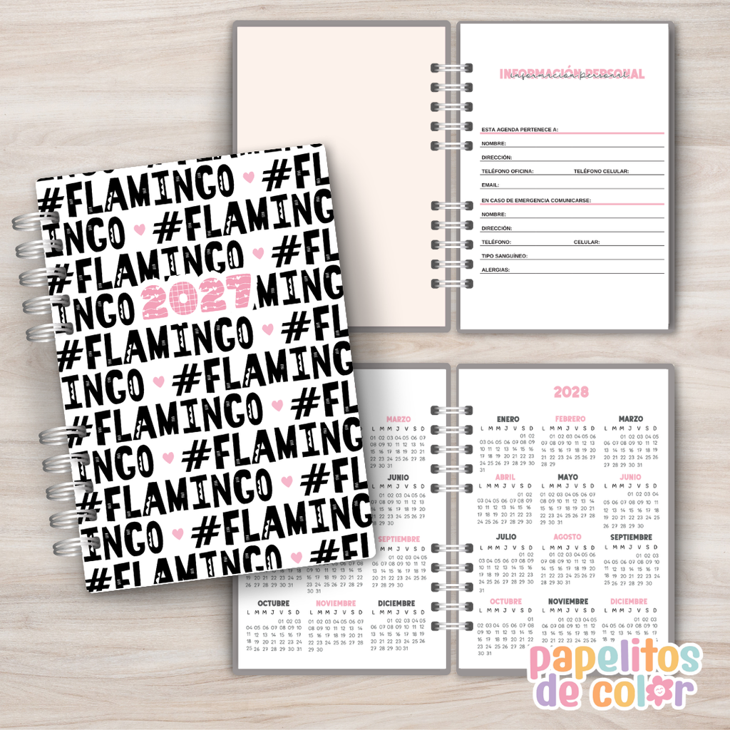 🦩 Agenda Semanal Flamingo 2027 ✨