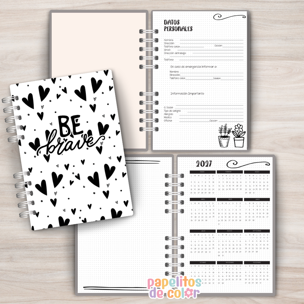 🖤 Agenda Black 2027  - Semanal 🖤