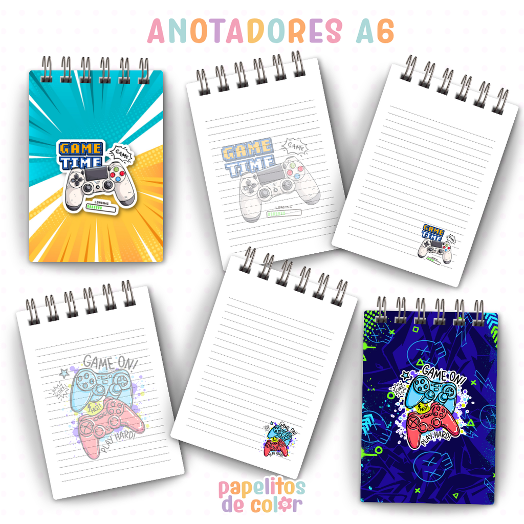 🎮📓 Cuadernos y Anotadores Gamer 📓🎮