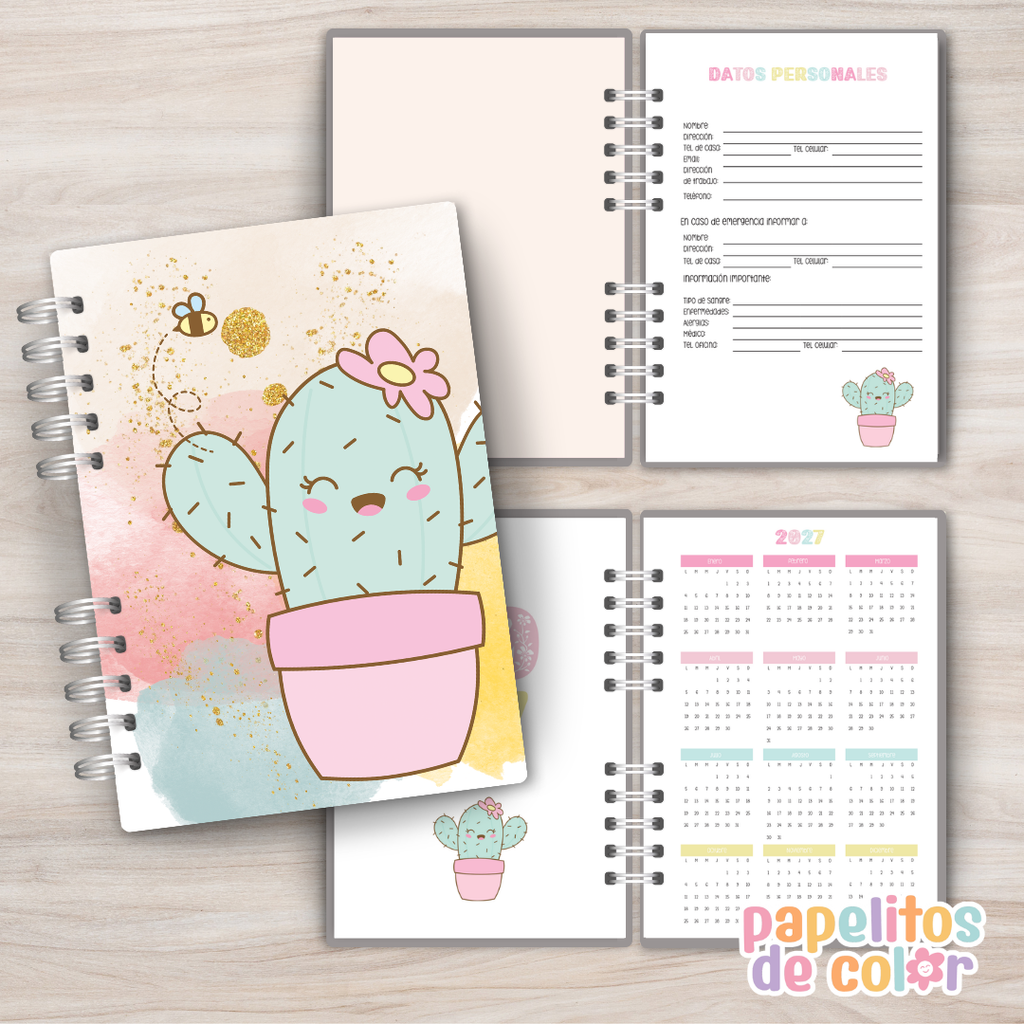 🌵 Agenda Semanal Cactus 2027 ✨