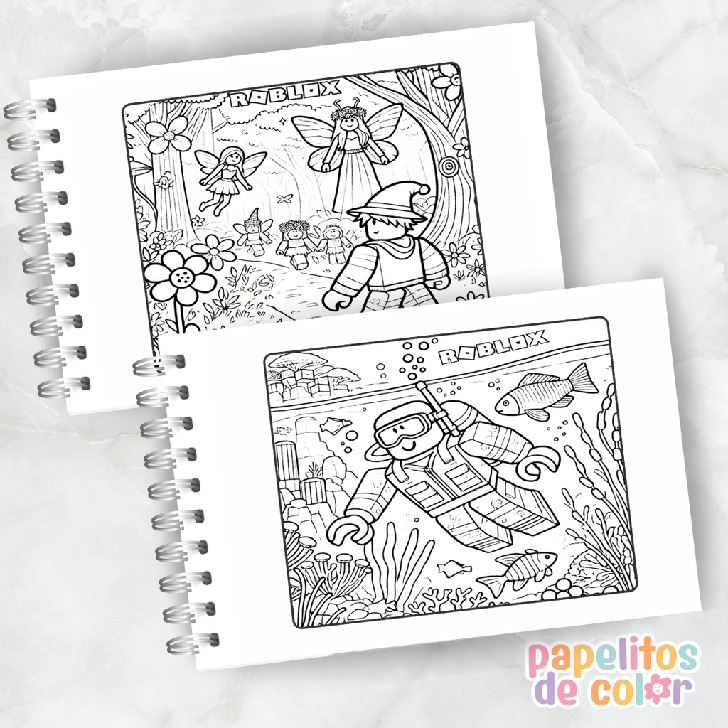 🎮✨ Cuaderno para pintar Roblox Vol. 2✨🧩