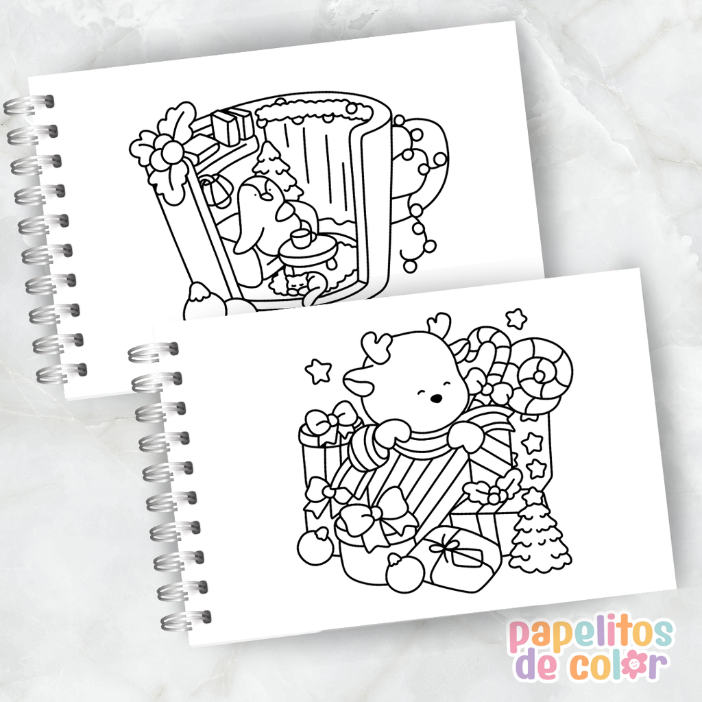🎄 Cuaderno para Pintar Xmas Corner✨