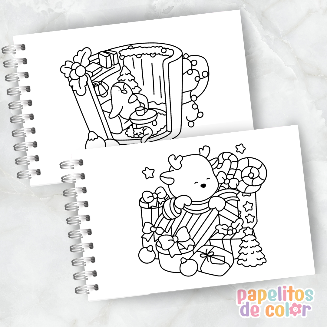 🎄 Cuaderno para Pintar Xmas Corner✨