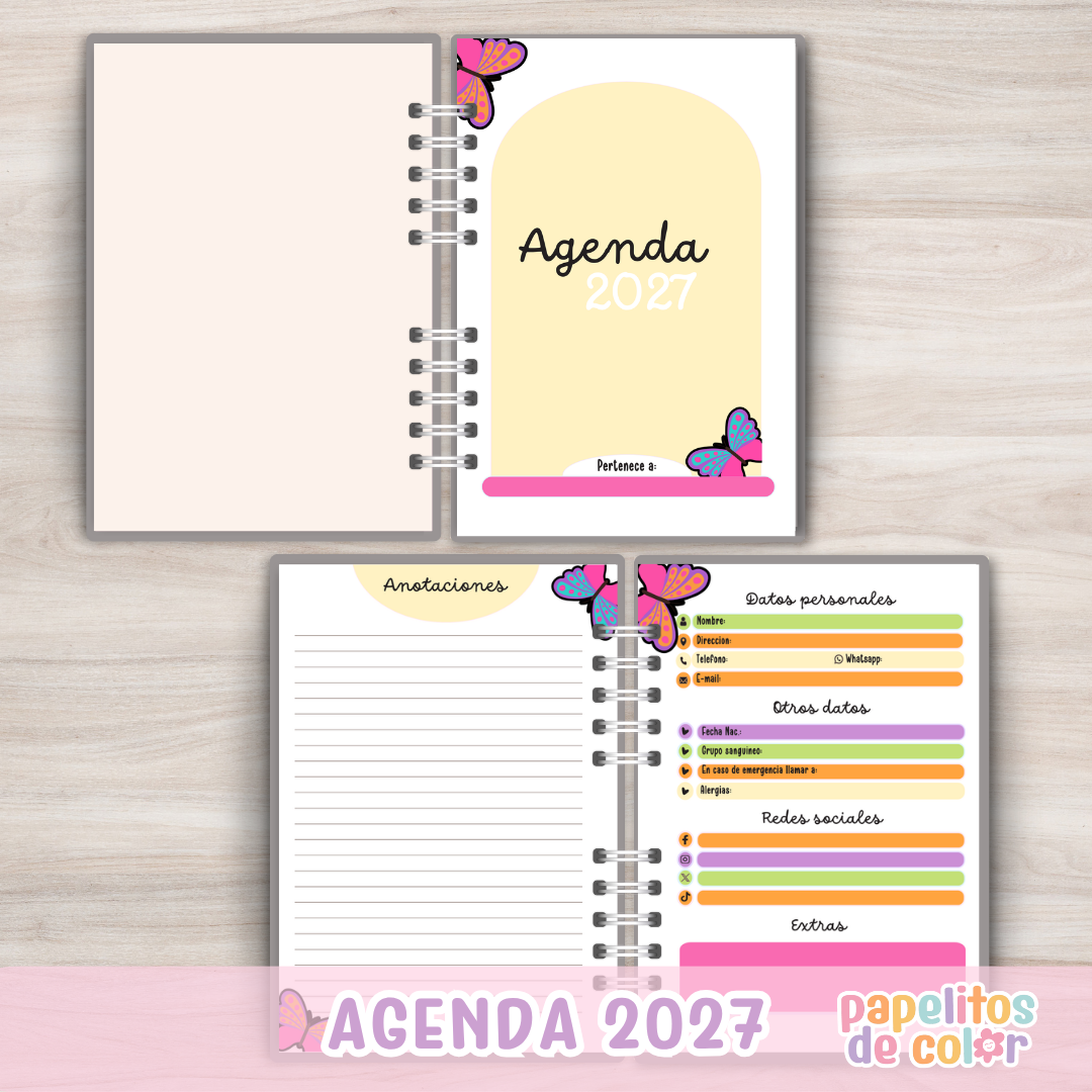 🌿 Agenda Valiente - Semanal 2027 🌿