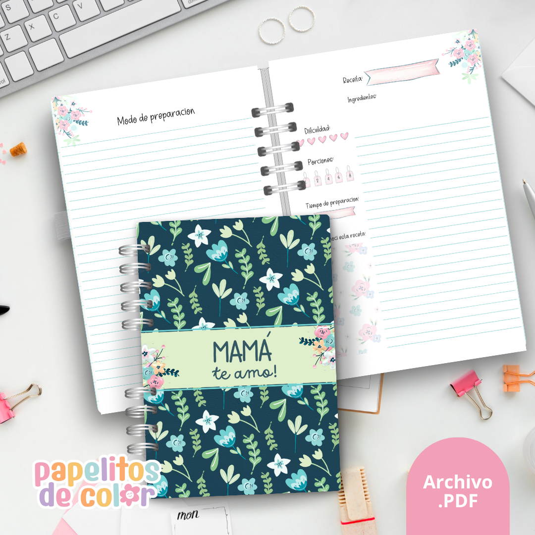 Recetario & Planificador de comidas - Mamá💖🍳