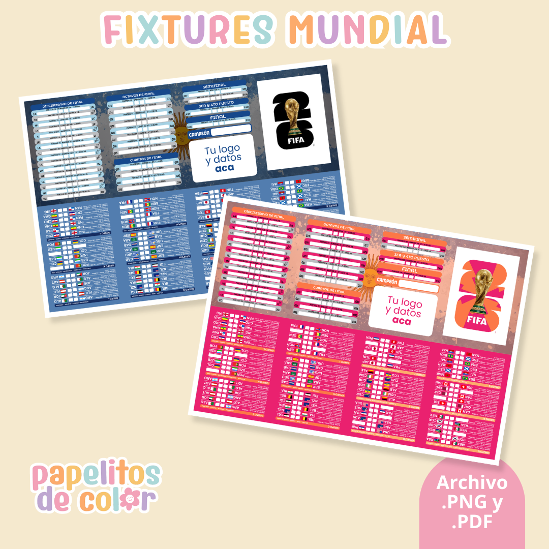 ⚽🏆Calendarios del Mundial 2026  ✨⚽