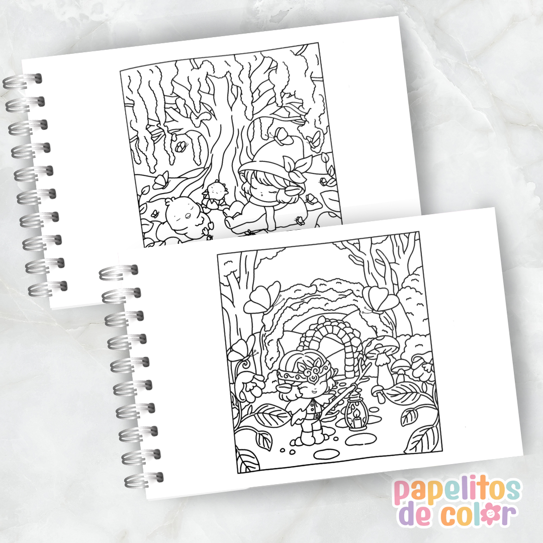 🎨🩷 Libro para Pintar Bibbis Hidden  ✨