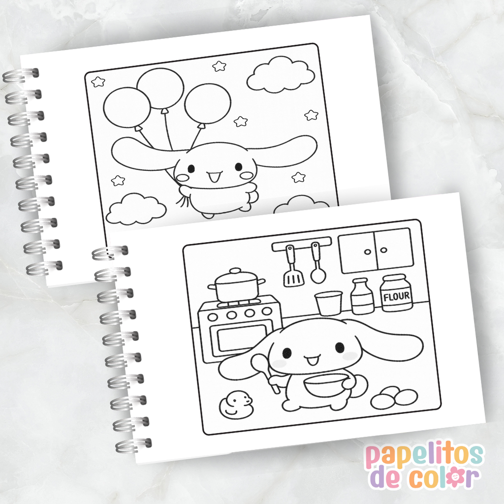☁️✨ Libro para pintar Cinnamoroll ✨☁️
