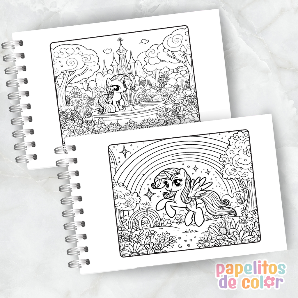 🦄🌈 Libro  para pintar Mi Pequeño Pony 🌈🦄