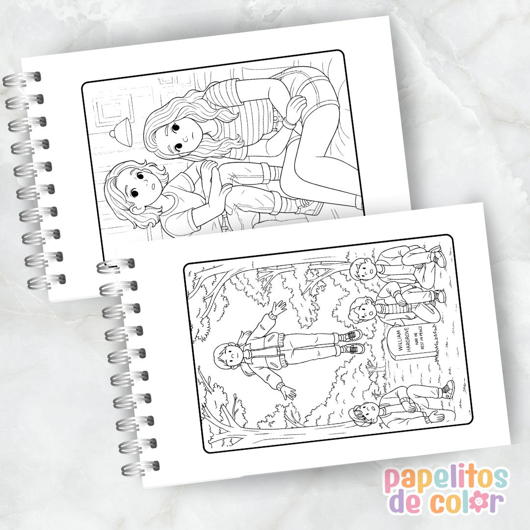 🎬🖍️ Libro para Pintar Stranger Thinks ✨📚