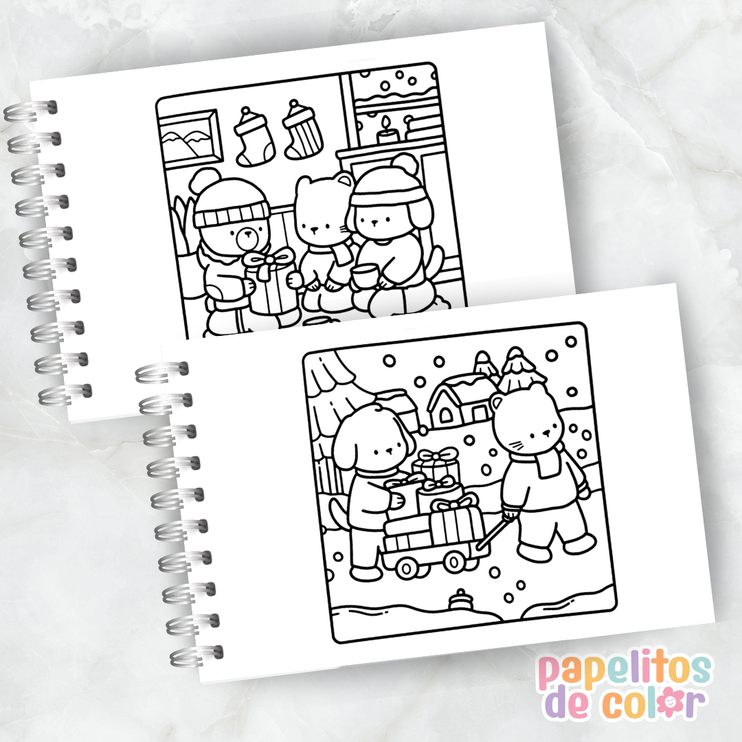 🎄✨ Cuaderno para pintar Christmas Cozy Vibes ✨🎄