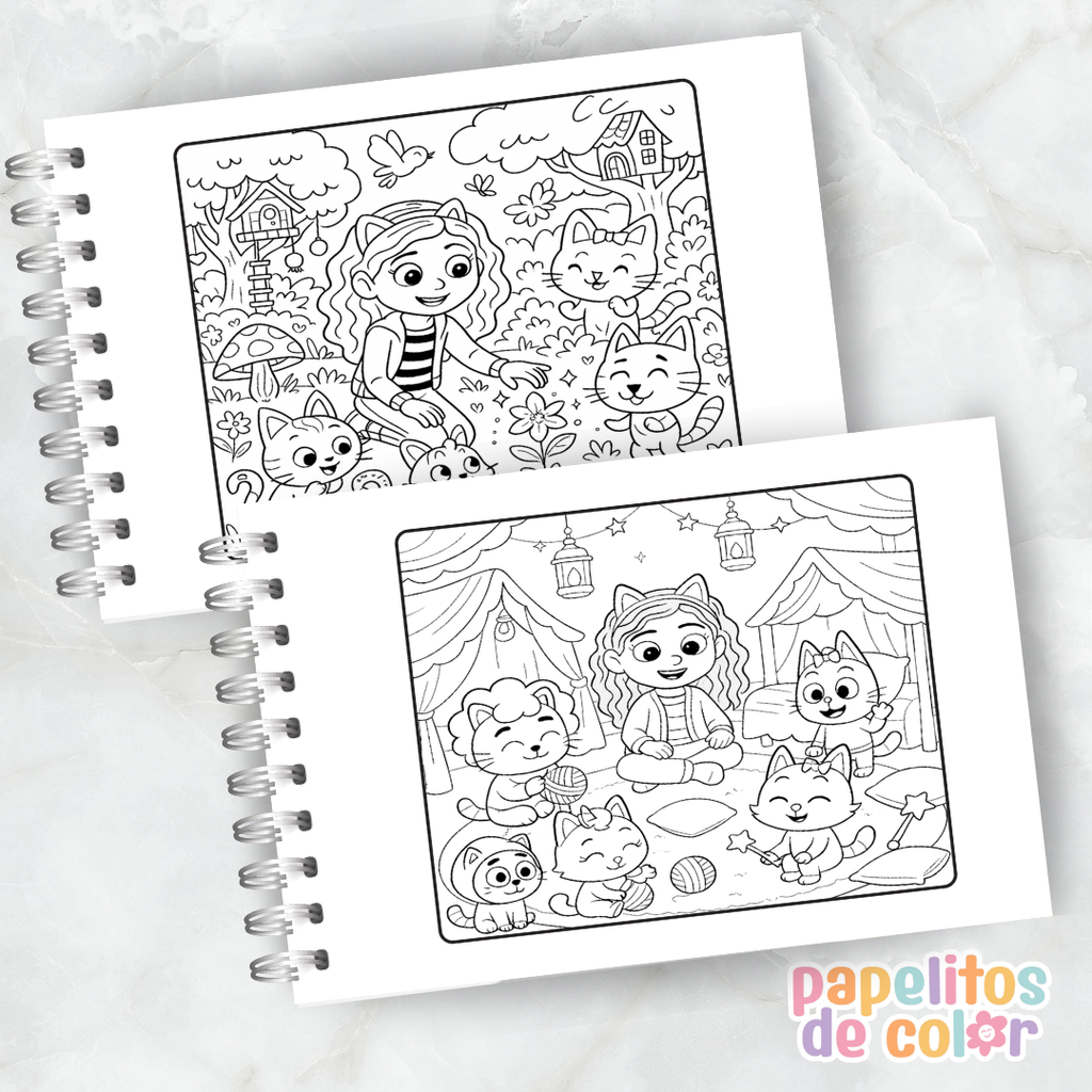 🎨 Libro para Pintar de La Casa de Gabby 🐱🏠💖