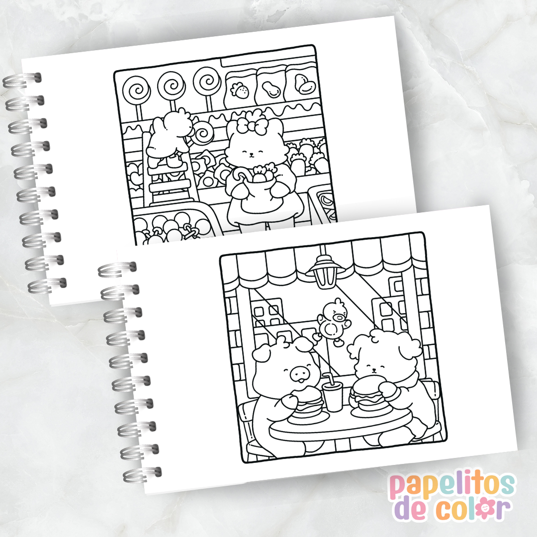 🧸 Cuaderno para Pintar Cuddle Buddies✨