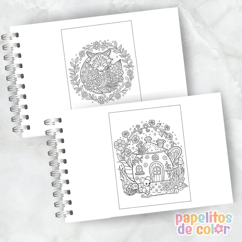 🌙✨ Libro para pintar Mystical World 🖍️🔮