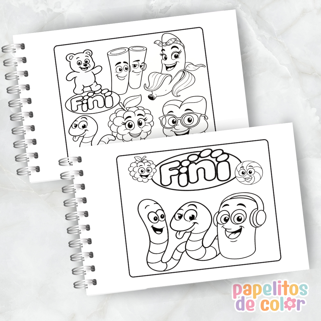 🍬 Libro para pintar Fini 🍬