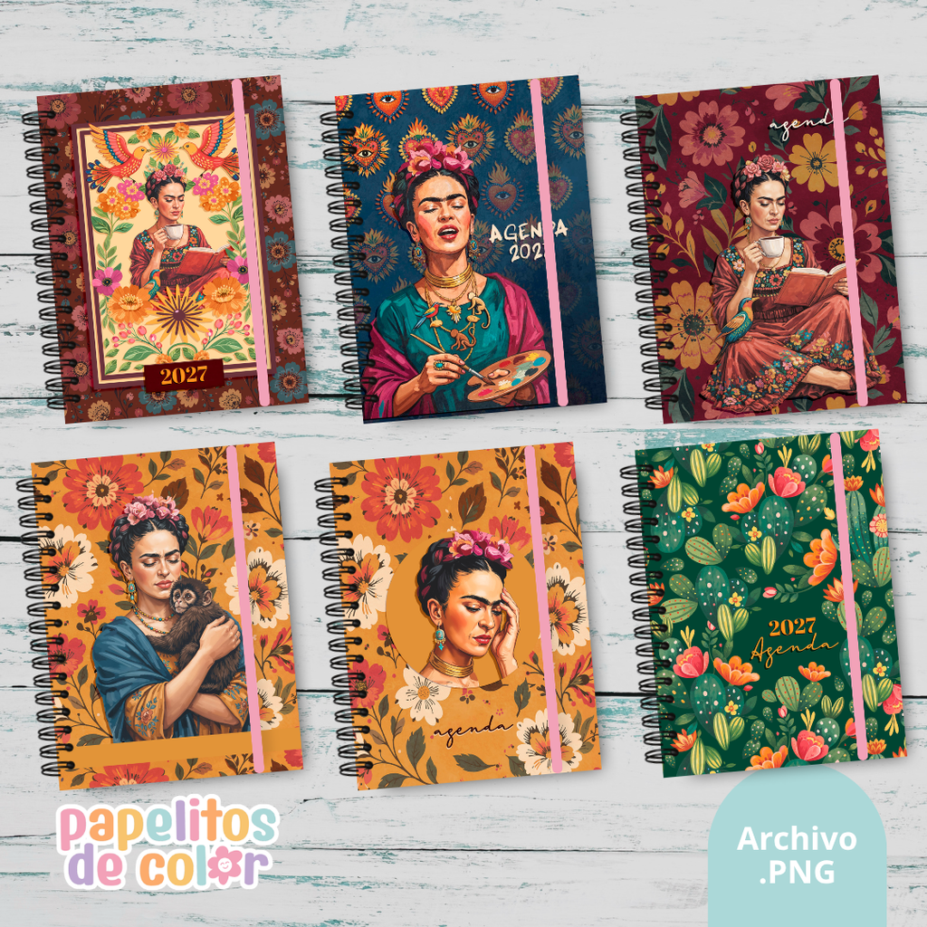 🌺📚 Pack 35 Portadas Frida ✨💖
