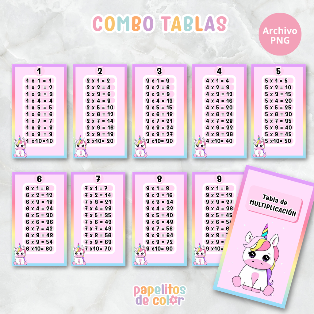 📚✨ Tablas para Multiplicar – Vol. 4 ✨📚