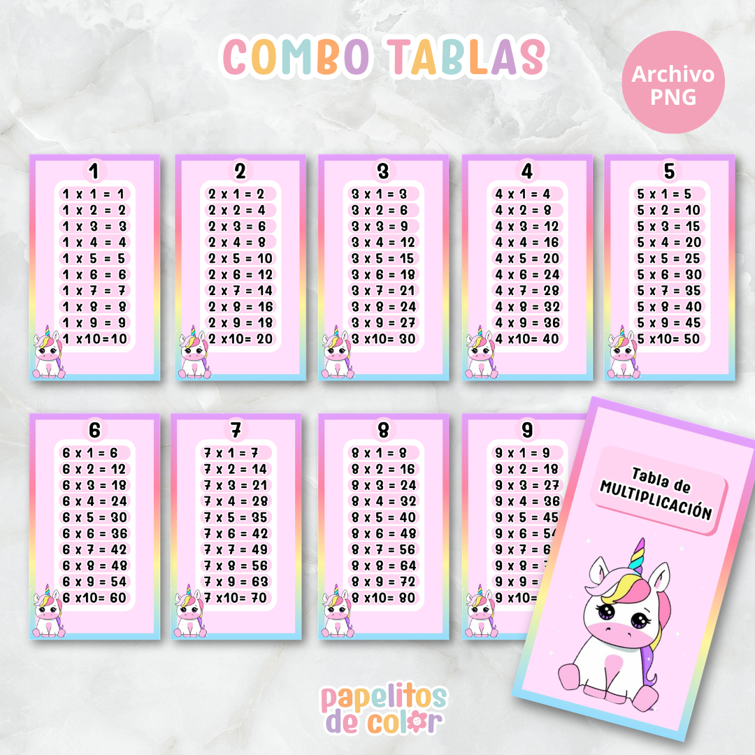 📚✨ Tablas para Multiplicar – Vol. 4 ✨📚