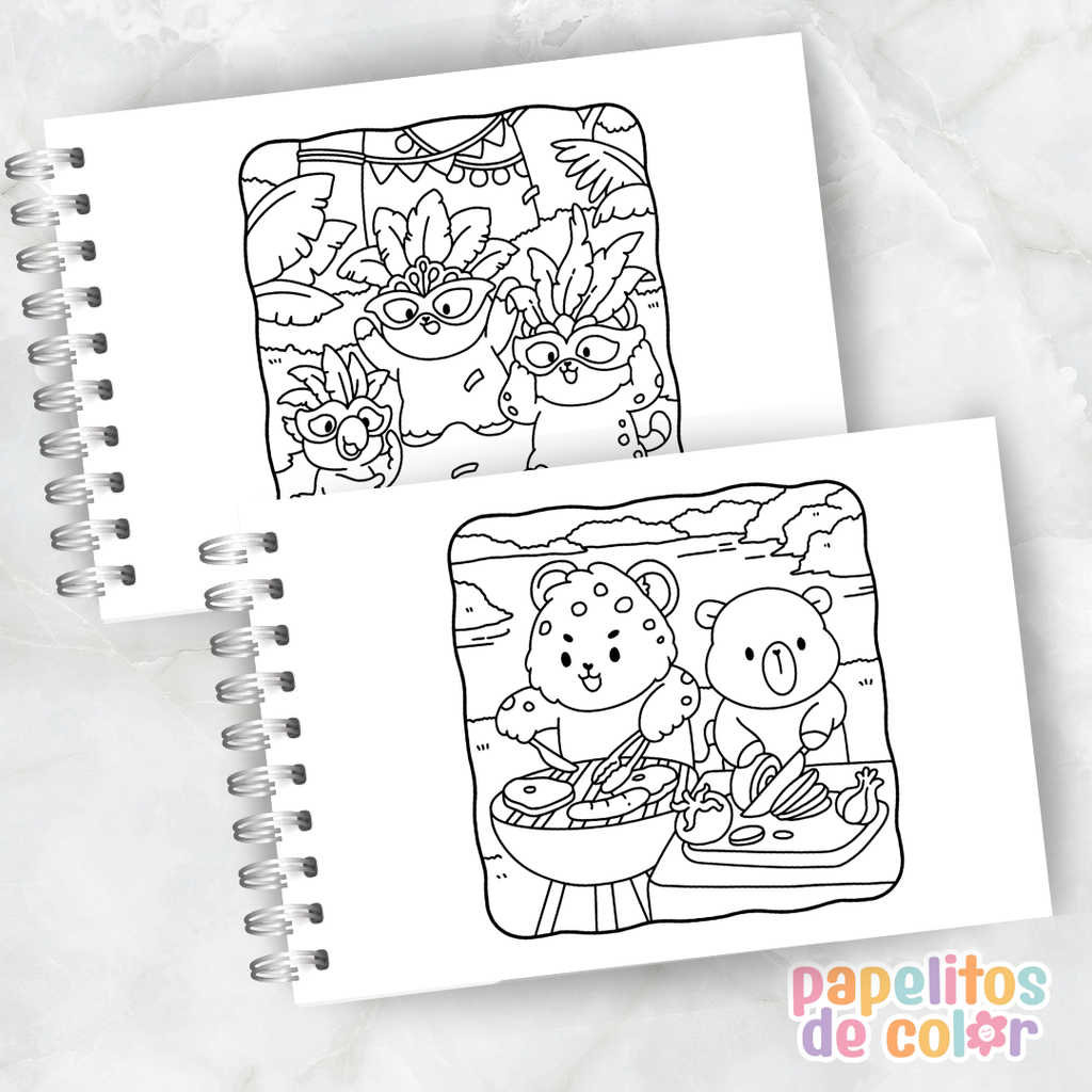 🇧🇷☕ Libro para Pintar Cozy Brasil✨
